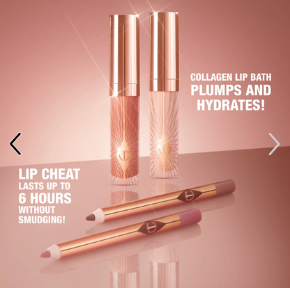 PRE ORDER - CHARLOTTE TILBURY Mini Glossy Pink Lip Gloss + Lip Liner Set